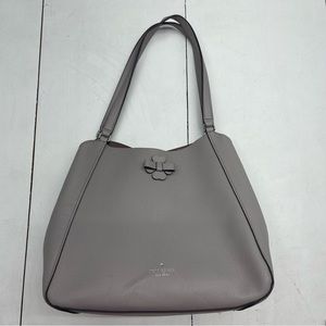 Kate Spade Leila Medium Triple Compartment Shoulder Bag Purple Grey WKRU6338.